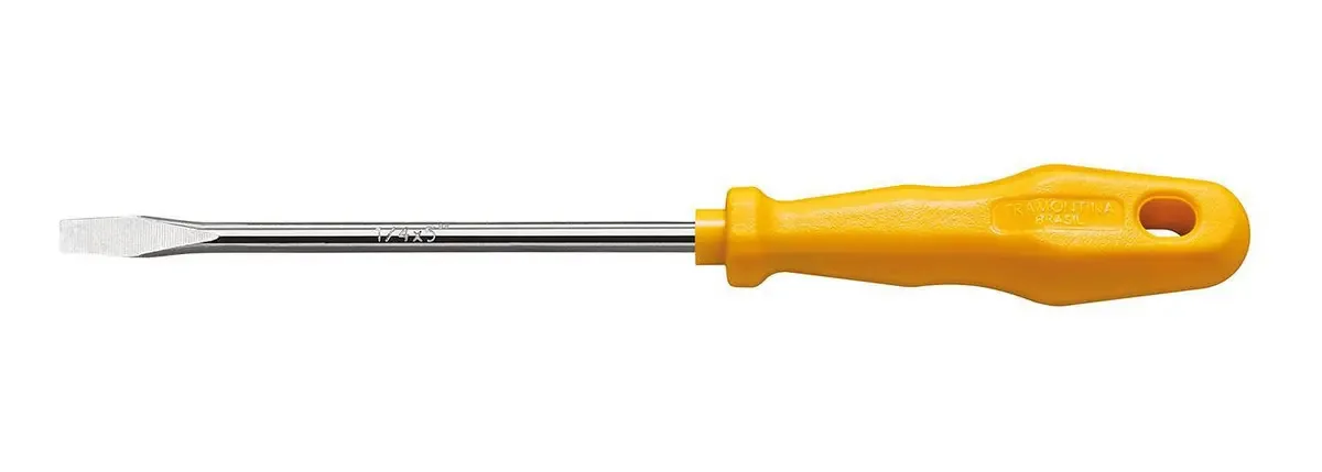Chave Fenda Tramont Amarela C 1/4x08 41500/033