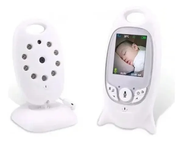 Babá Eletrônica Com Vídeo Monitor Colorido Lcd Visão Noturna