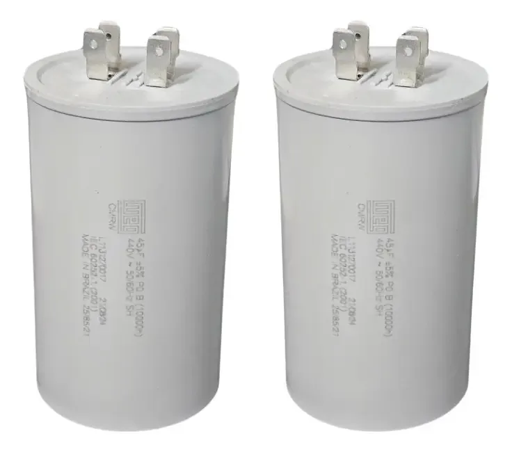2 Capacitores Permanente 45uf 440v Weg 11173990