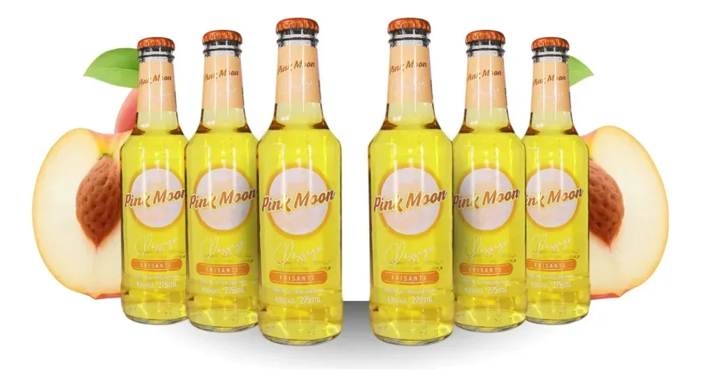 Vinho Frisante Pink Moon Pessego 6x275ml