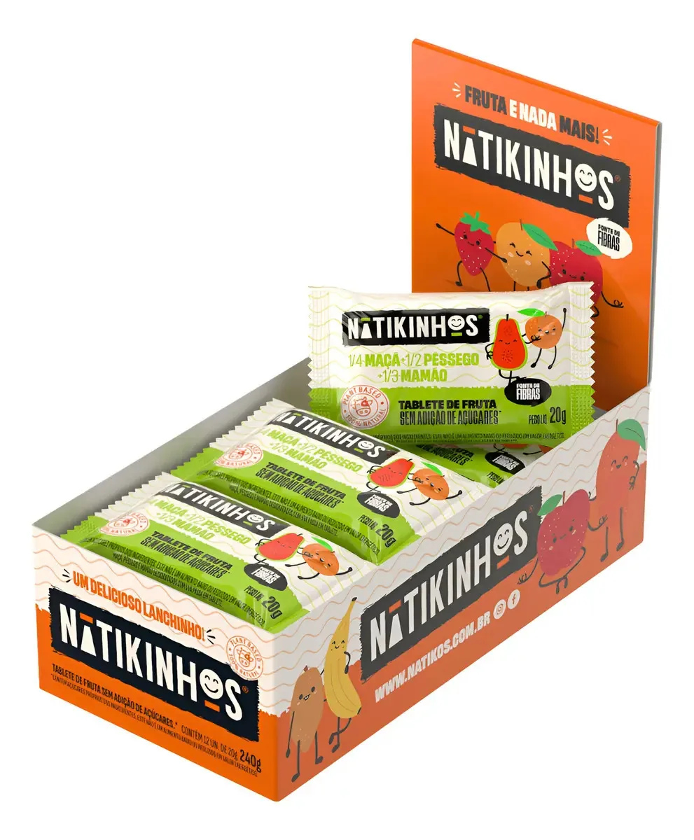 Tablete Frutas Natikinhos 20g Salada Frutas