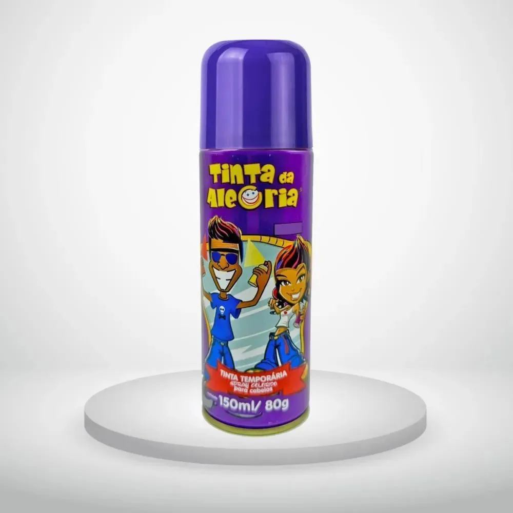 Tinta Temporária em Spray Dalegria para Cabelo Violeta 80g