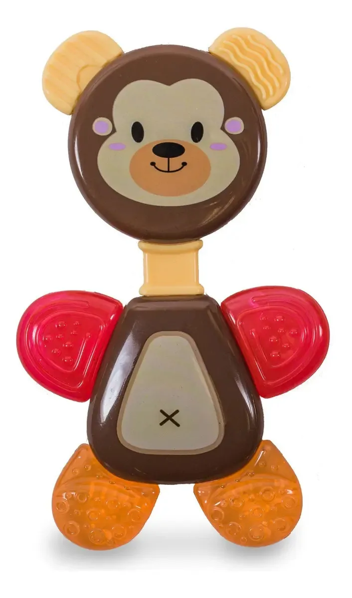 Mordedor Com Chocalho Divertido Urso +3meses - Kitstar
