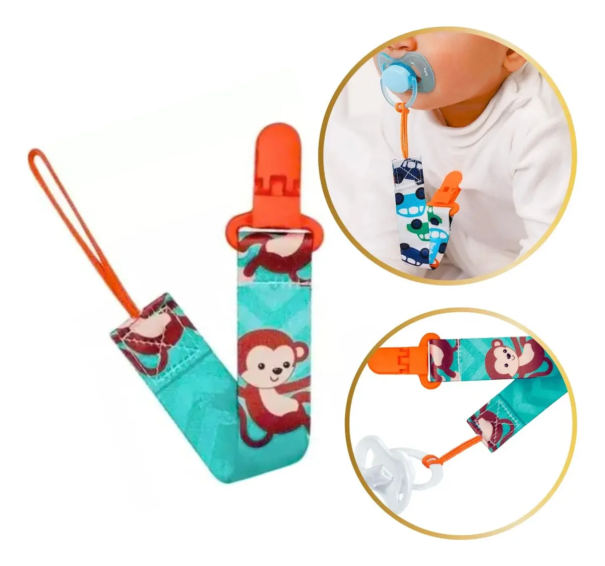 Prendedor De Chupeta Buba - Animal Fun