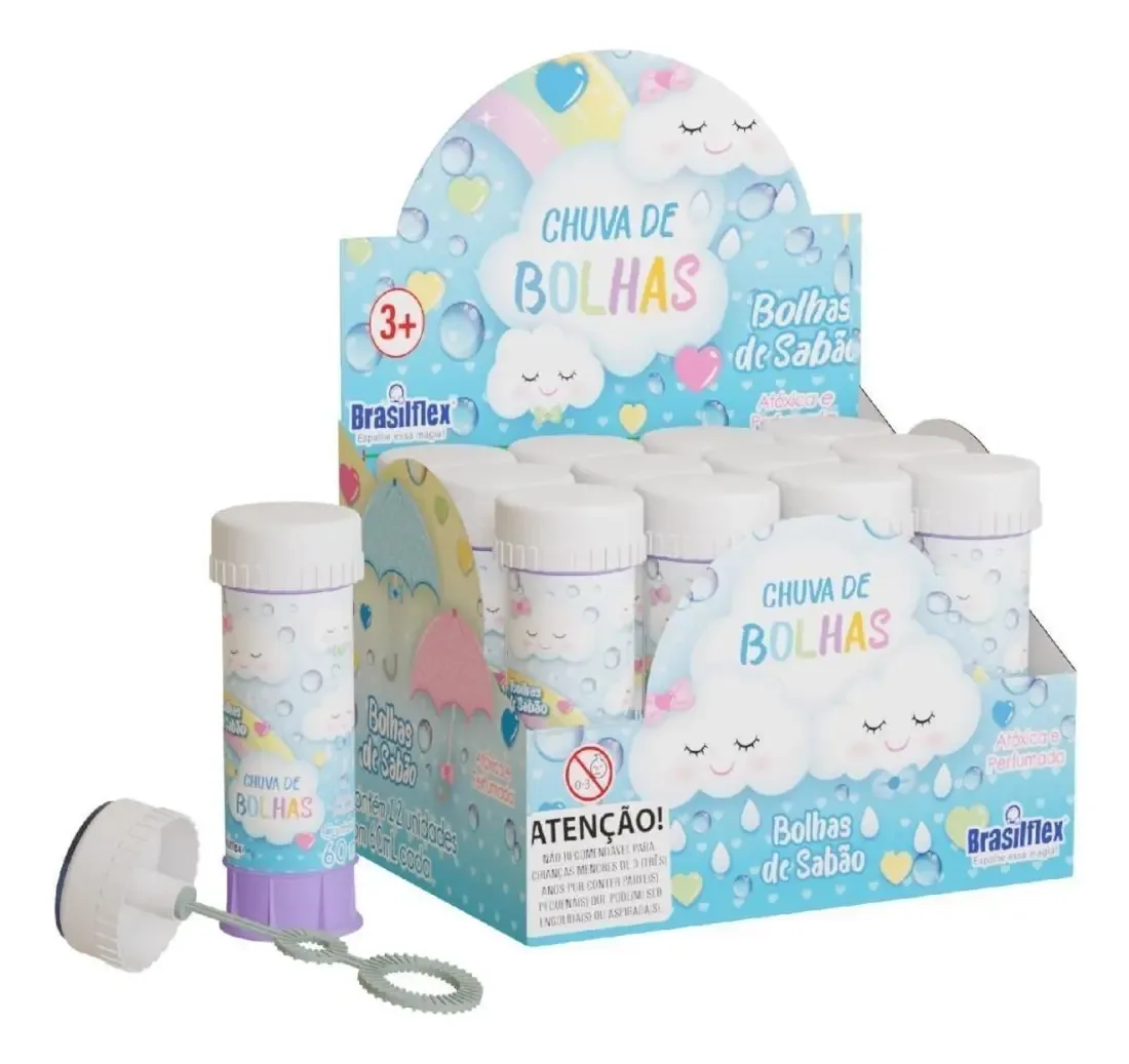 Bolha De Sabao Chuva De Bolhas 60ml
