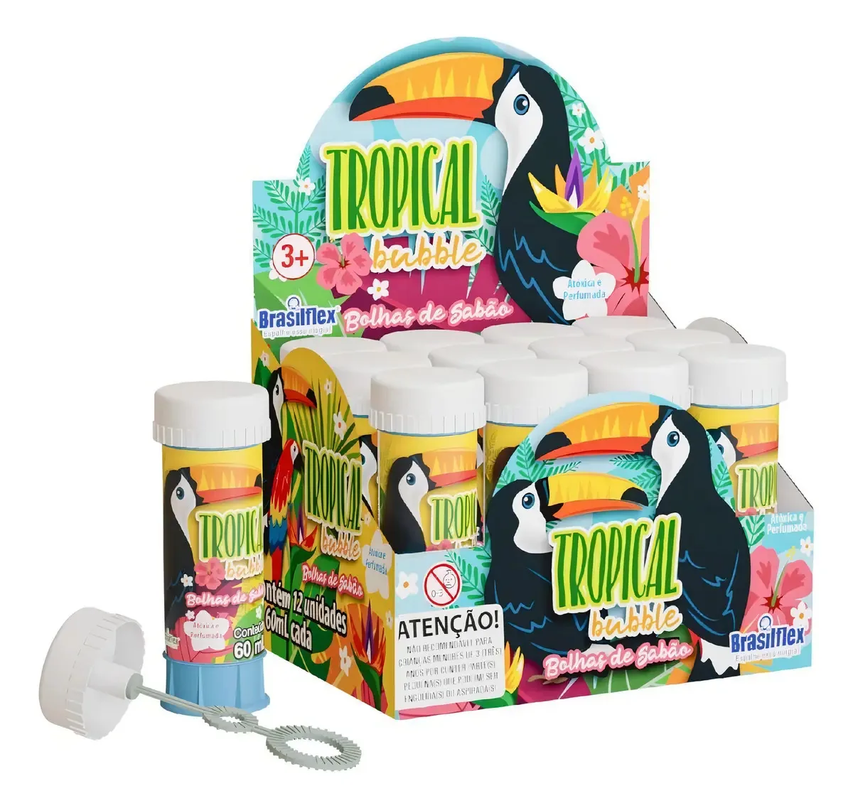 Bolha de Sabão Lança Bombeiro Brasilflex com Luz e Som para Crianças