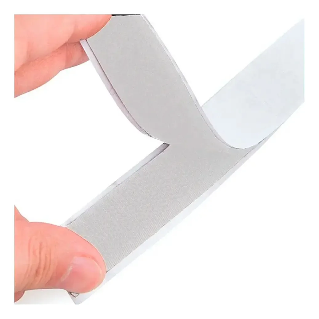 Fecho Contato Fita De Velcro Adesivo 3mts 25mm Preto/branco Cor Branco