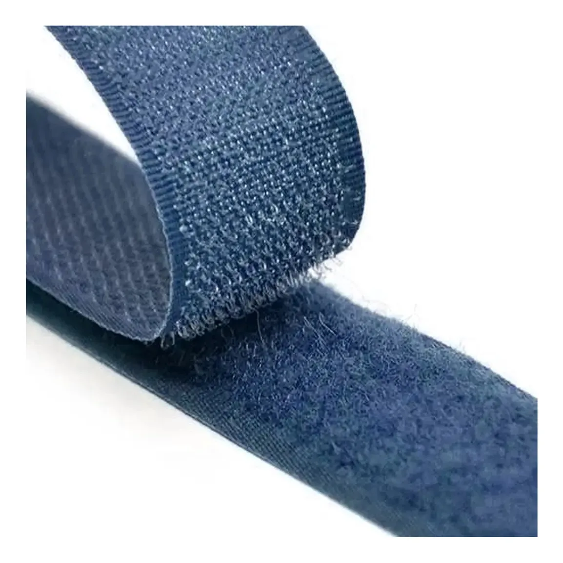 Fecho De Contato Velfix Cinza 25mm Cor Azul-marinho
