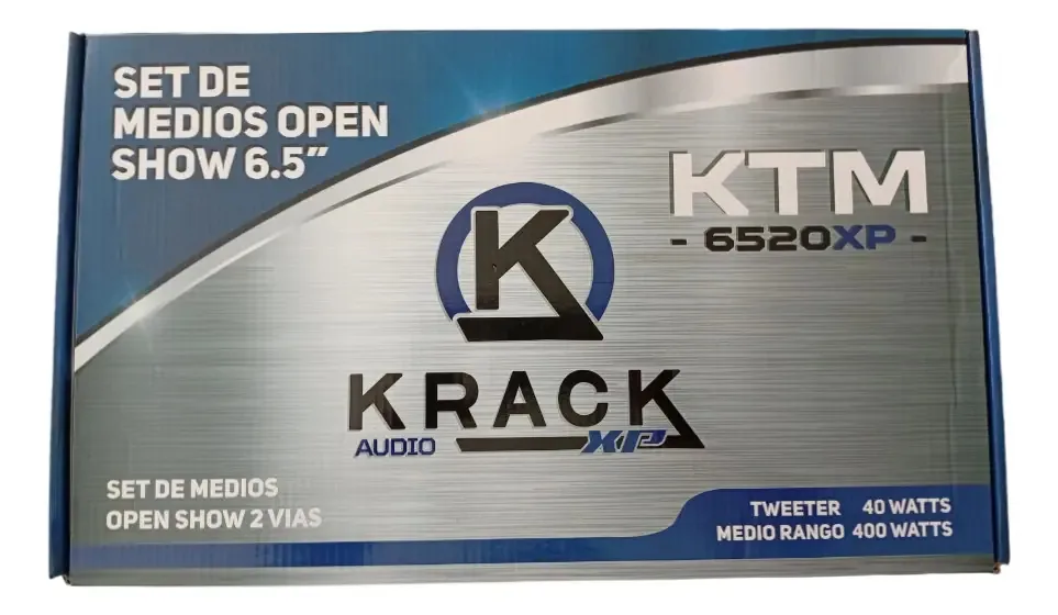 Conjunto de mídia Krack 6.5 200w Rms KTM-6520xp