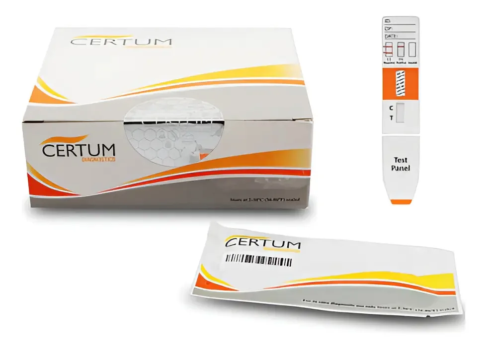 Teste de cetamina em superfícies - Kit com 25 - Certum