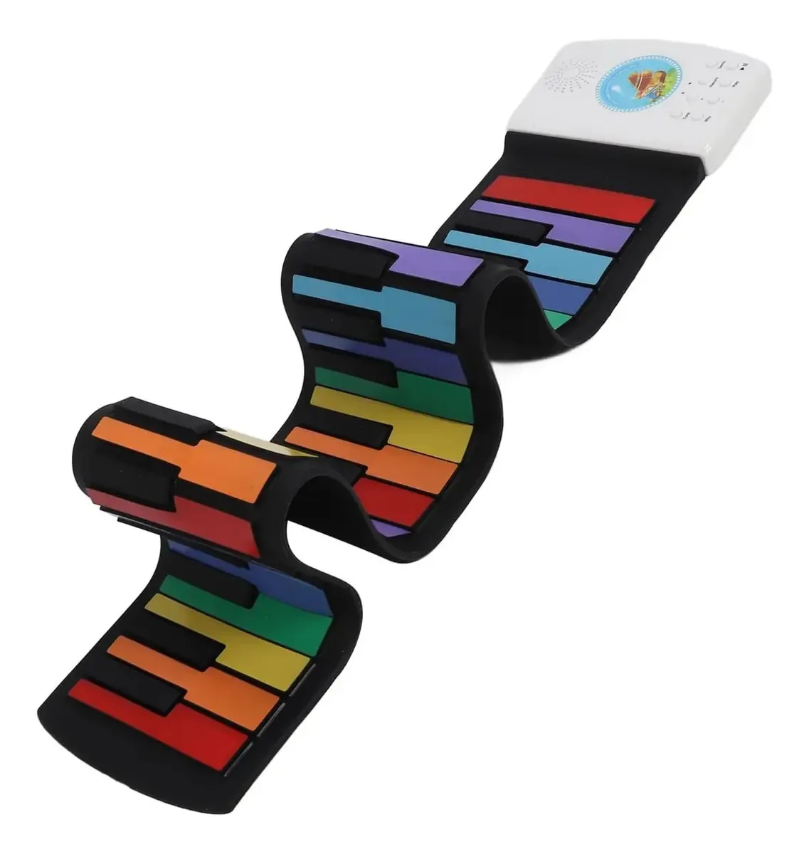 49 Chaves Roll Up Piano, Teclado Portátil De Piano Dobrável