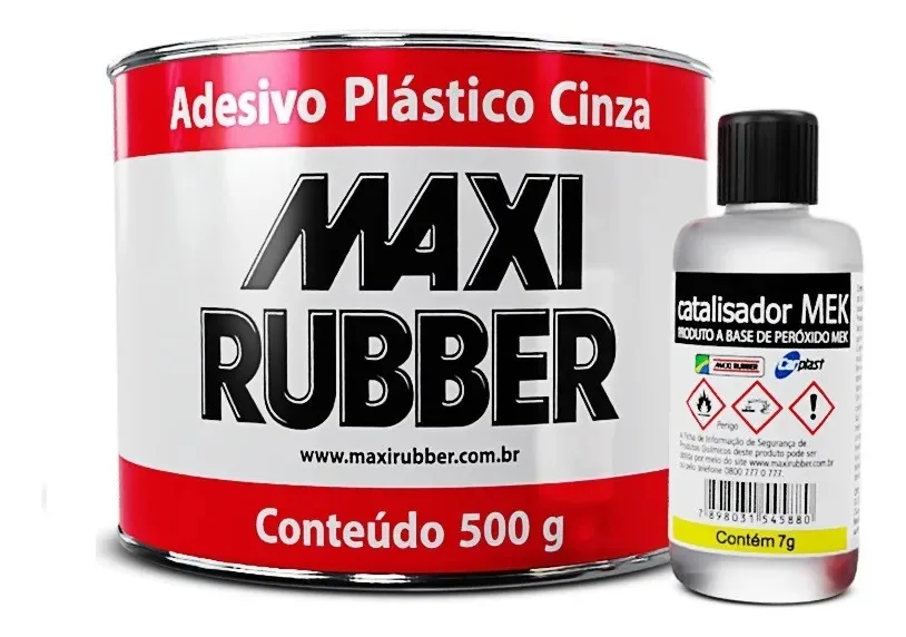 Cola Massa Plastica Maxi Rubber 500g