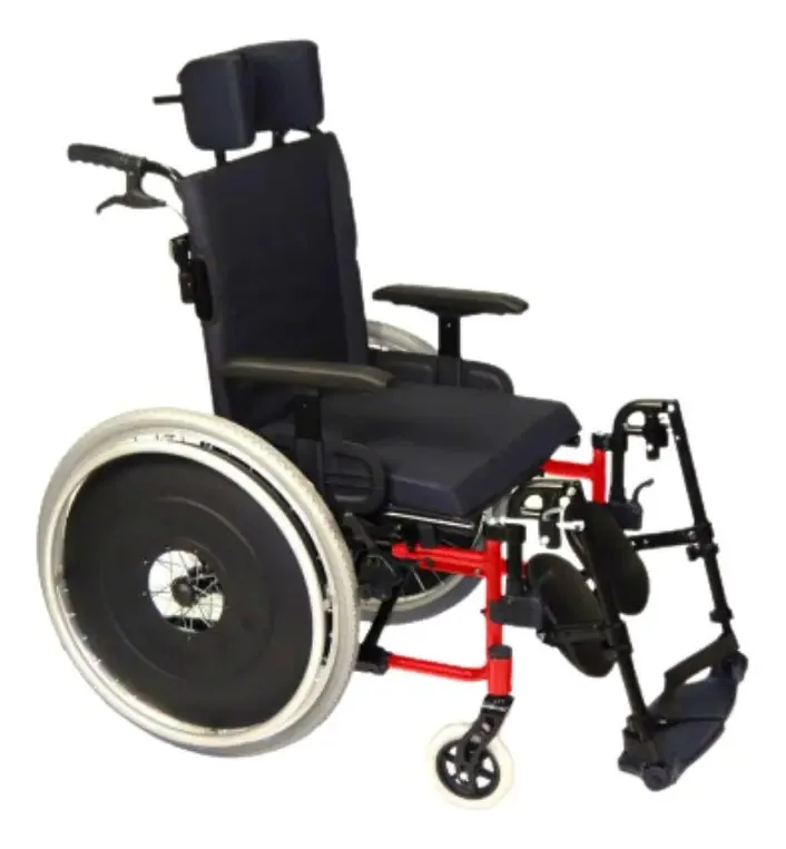 Cadeira De Rodas Avd Alumínio Rec 44cm Vermelha - Ortobras