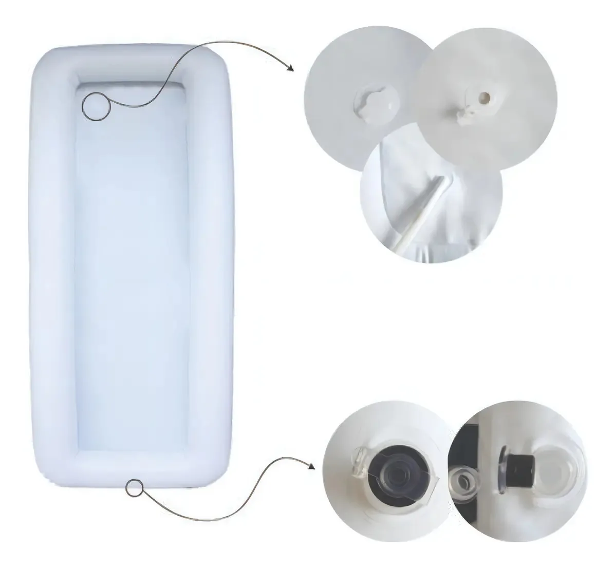 Lavatorio Inflavel Banho Leito P/corpo Inteiro-longevitech