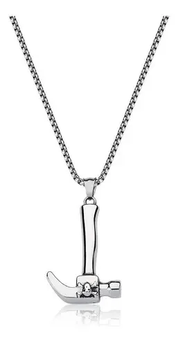 Colar Masculino Pingente Martelo