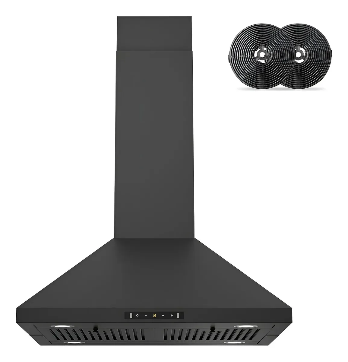 Exaustor Island com detecção de gestos e LED preto
