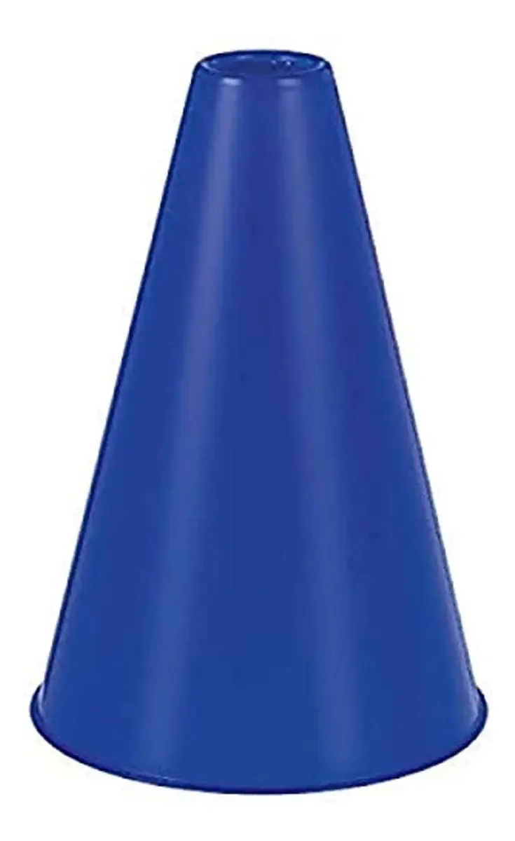 Acessório de festa com megafone azul, 6 unidades