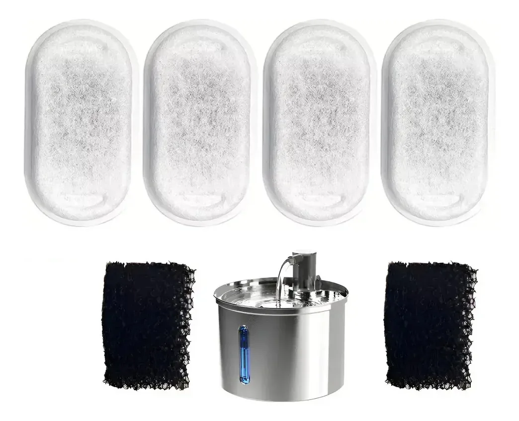 Filtros De Reposição Para Bebedouros De Cães E Gatos Newpet Branco