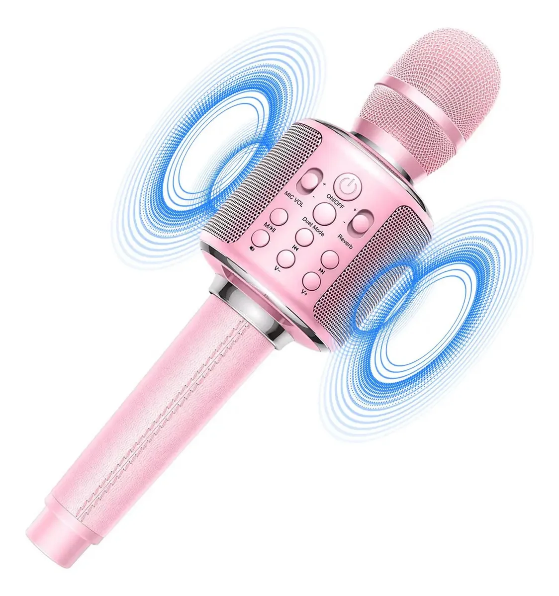Microfone de karaokê Goodaaa, microfone sem fio recarregável