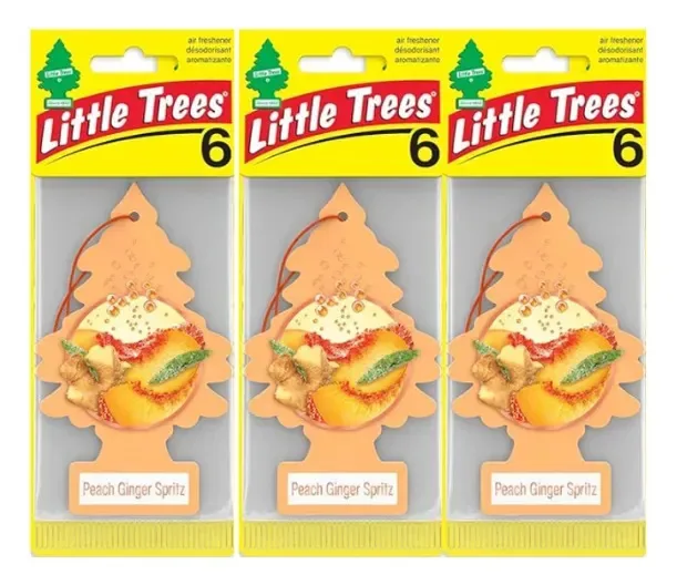 Purificador de ar com pingente de laranja e pêssego 3 Peachypeach Little Trees