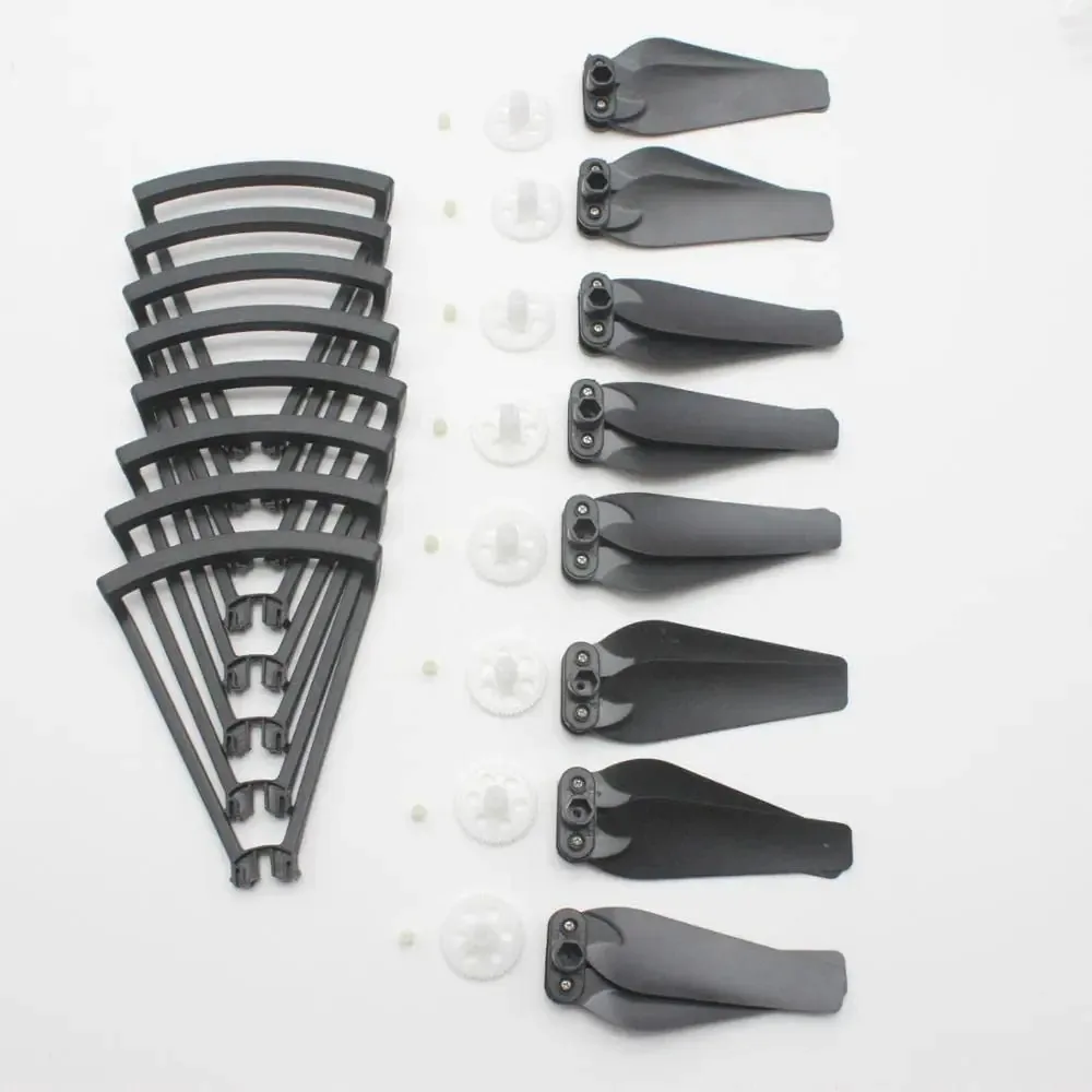 Hélices de Platina, Lâminas de Hélice de Reposição, Quadricóptero Dobrável, Drone RC, Peças de Reposição Hélice + Engrenagens + Protetor/Ajuste para JD-20 JD20 JD20S JD-20S JD 20