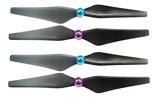 Lâminas de Hélices de Substituição Latinum Propellers 2 Pares de Hélices Autotravantes de Fibra de Carbono 9450/adequado para Hubsan X4 Pro H109s Drone Peças de Reposição de Quadricóptero