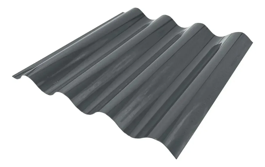 Polywave com nervuras cinzentas reflexivas 0,7x0,81x3,66m