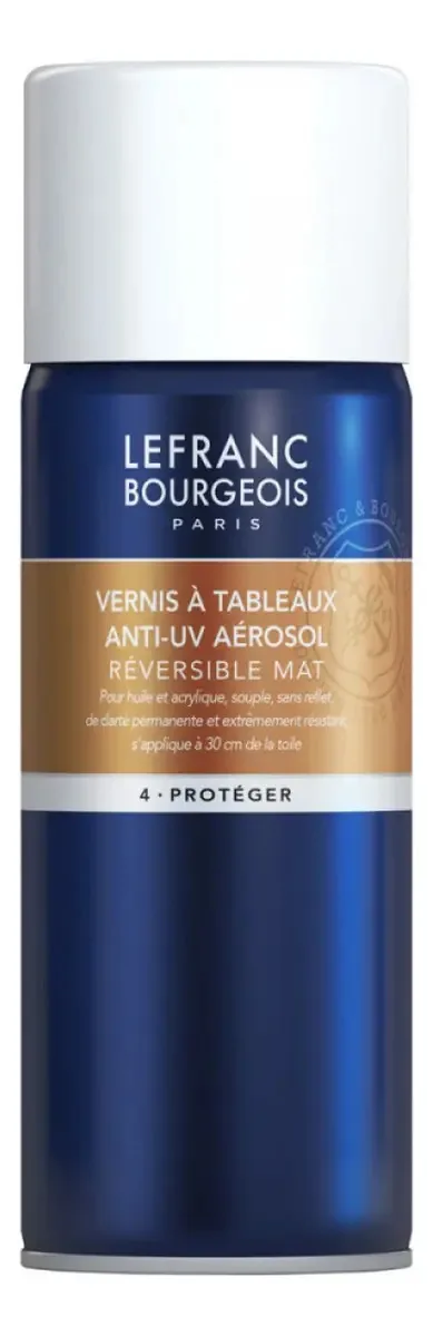 Verniz Spray Fosco Lefranc Bourgeois 400ml Pintura em Tela