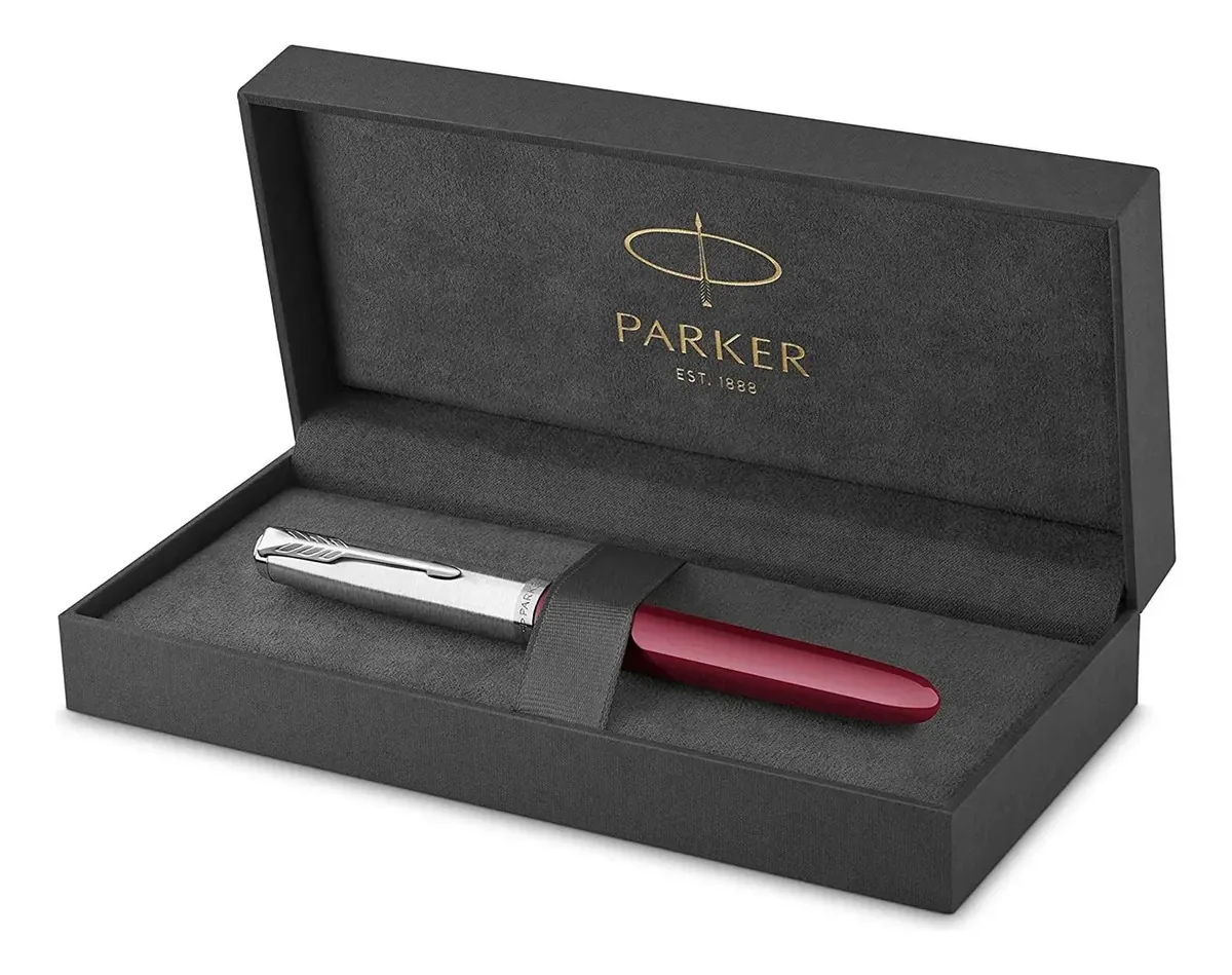 Caneta-tinteiro Parker 51 Fine Point com cartucho preto
