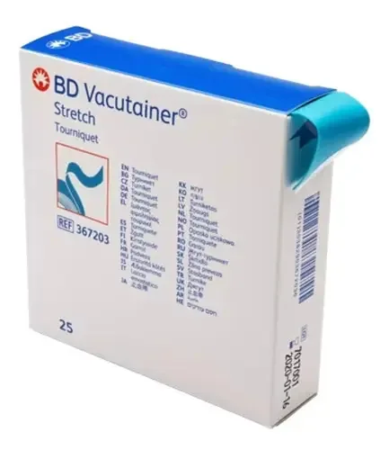 Torniquete Elático Azul Bd Vacutainer 25 Unidades