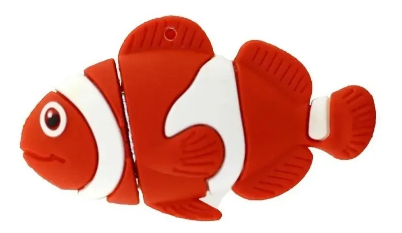 Pen Drive De 16 Gb De Peixe Palhaço Nemo Divertido Vermelho
