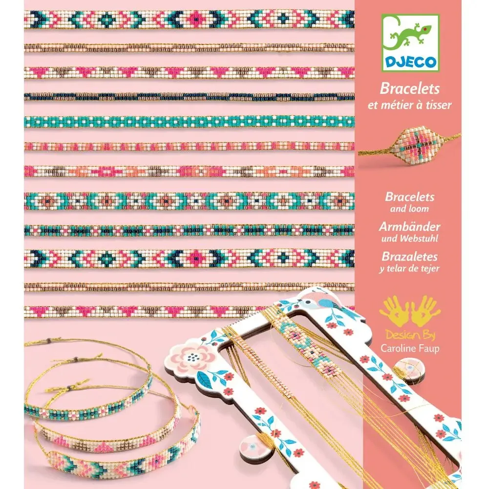 Conjunto de fabricação de pulseiras infantis Djeco - Dj09838