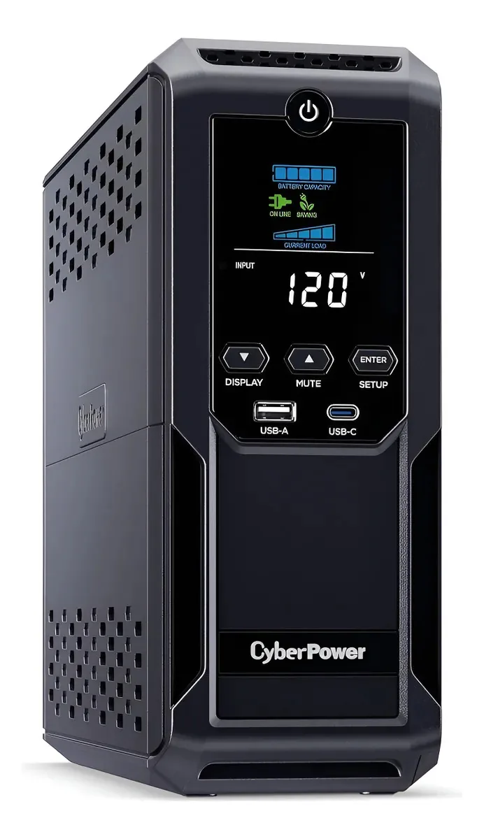 Smart Ups de 1500va com LCD, 12 tomadas e carregamento USB