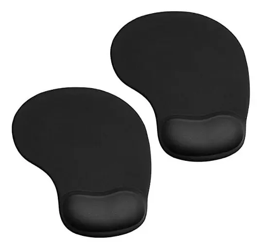 Pacote Jikiou de 2 mouse pads ergonômicos com