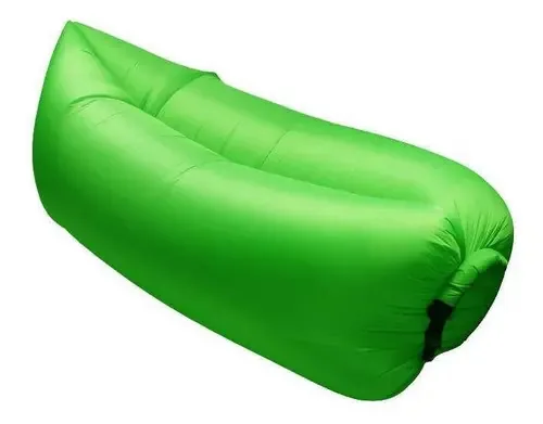 Colchonete Magico Puff Sofa Inflável Saco Verde (bsl-puf-1)