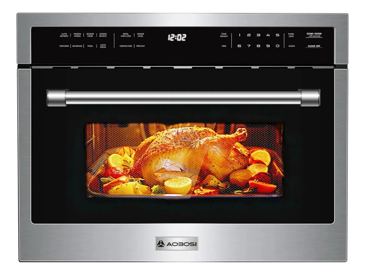 Forno de microondas integrado com fritadeira de ar e convecção