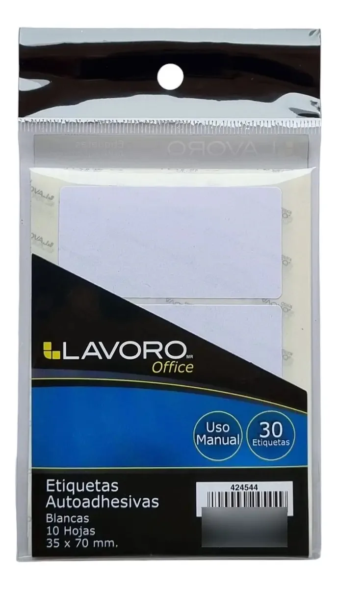 Pacote de 2 conjuntos de etiquetas adesivas brancas 35x70mm 60 etiquetas brancas brancas