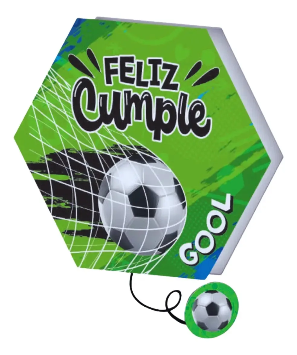 Piñata Big Party 125735 de futebol de tamanho médio cor verde