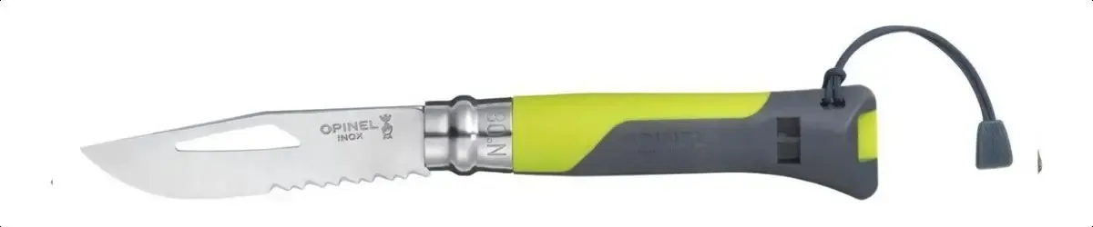 Navaja Cortaplumas Opinel Outdoor N° 8 Tactica France Color Amarillo