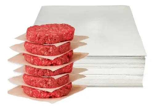 Papel Vegetal Hambúrguer Quadrado 14x14 1kg