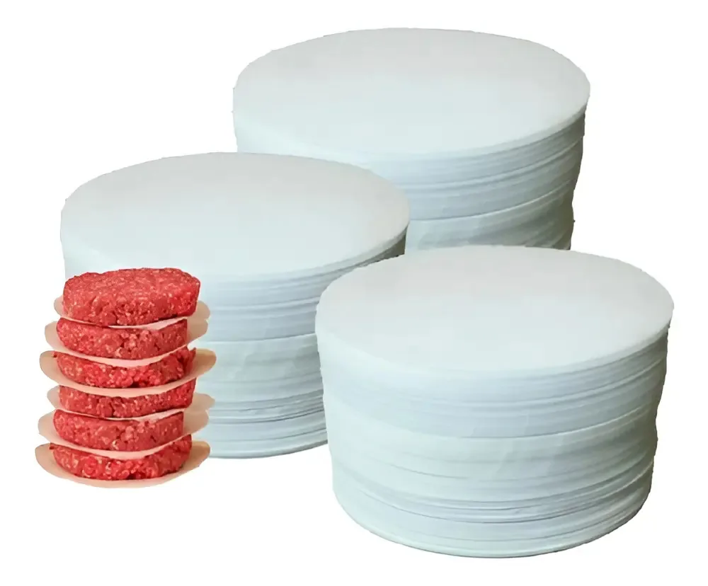 Papel De Hambúrguer Parafinado Separar A Carne 3 Kg 11,2cm