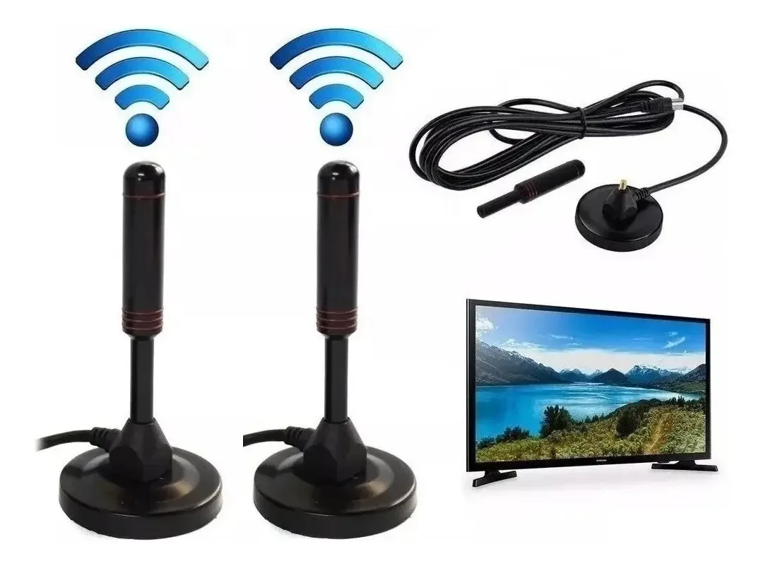 Antena de TV aberta Antena Hdtv Antenas de TV HD internas para televisão 2 unidades