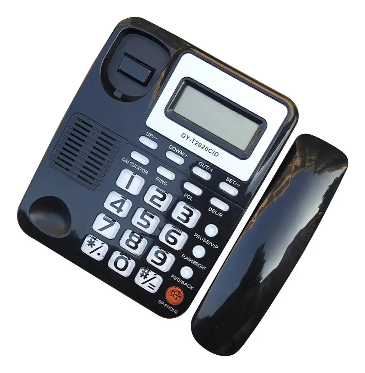 Telefones de mesa clássicos Ygwkwyji, telefones Esc, telefone com cabo fixo para casa, hotel, escritório, identificador de chamadas, telefone a cabo fixo