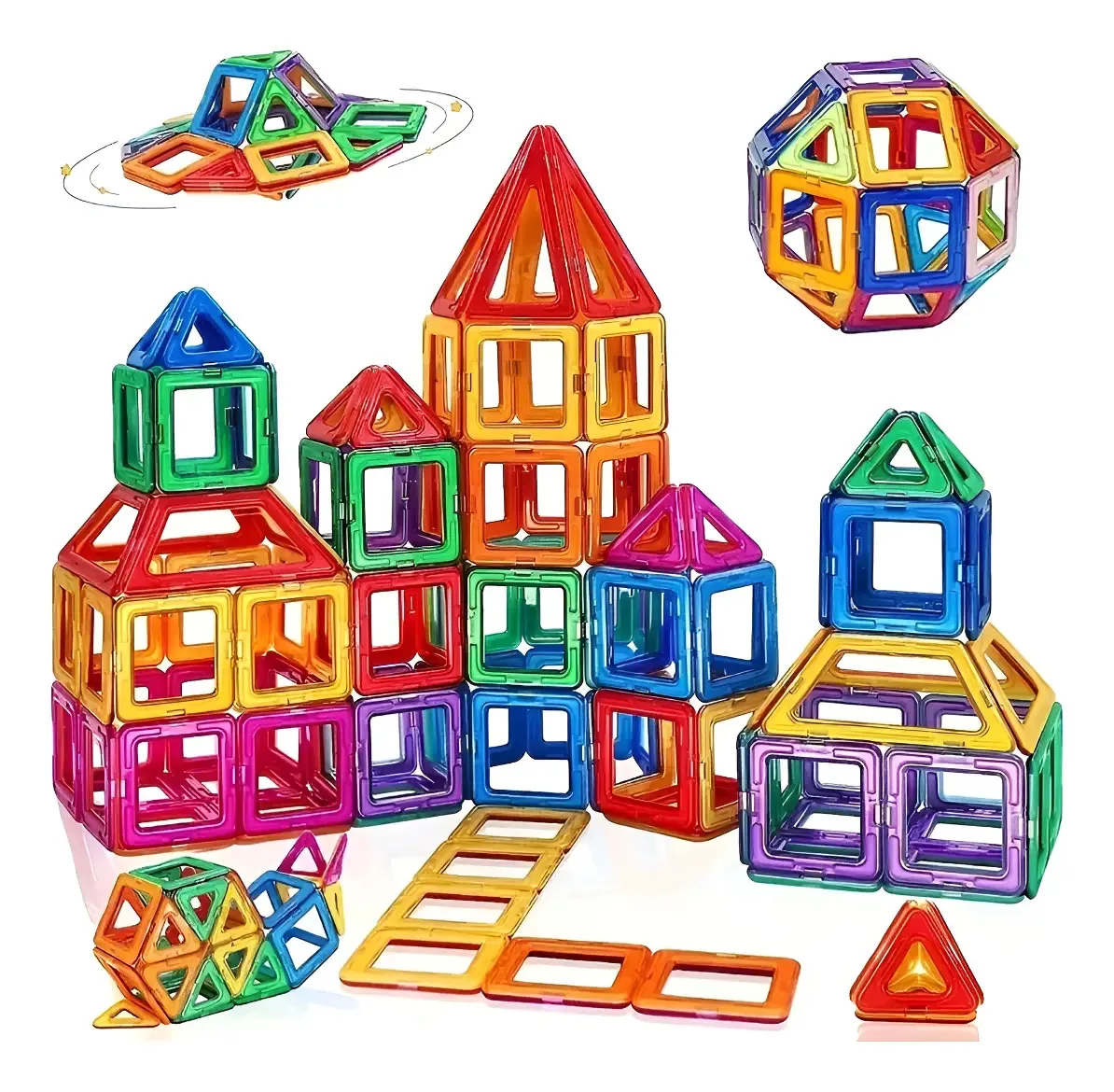Conjunto de blocos magnéticos Imanix, blocos magnéticos, 50 peças