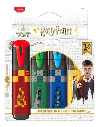 Marcadores mapeados de Harry Potter, 4 marcadores de pontos de cinzel