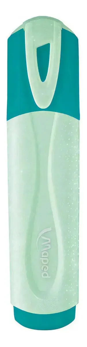 Caneta Marca Texto Glitter Tons Pasteis Maped Turquesa