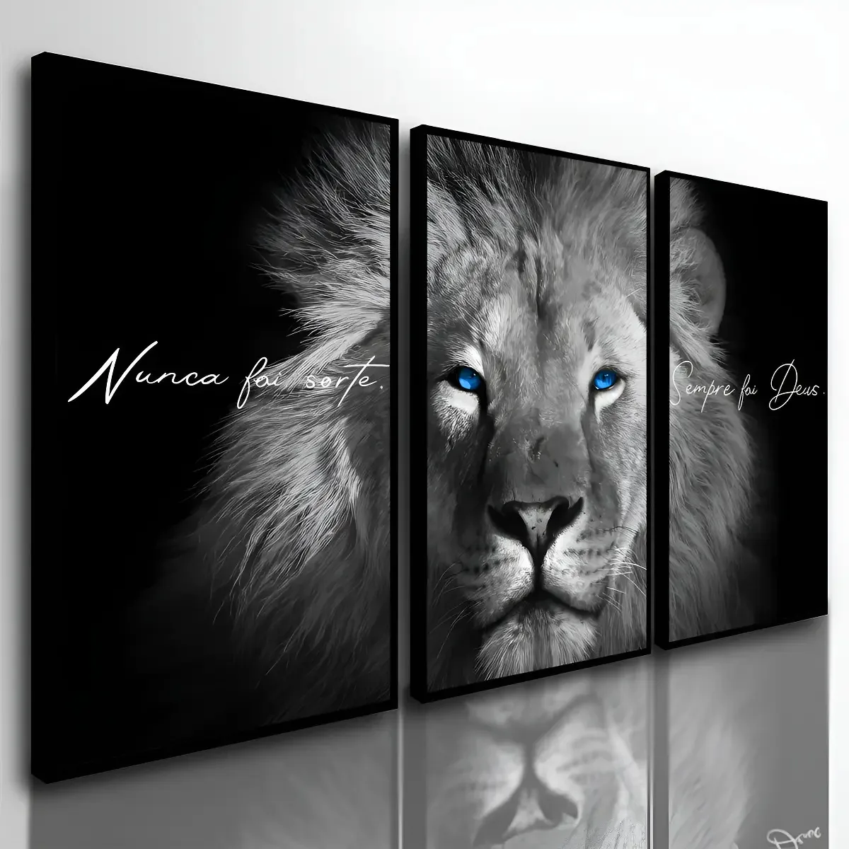 Quadro Decorativo Itopdecor Quadro Decorativo Sala Grande Leão Águia Disciplina