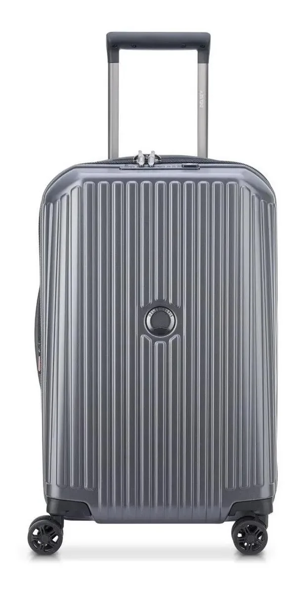 Capa de cabine cinza expansível Delsey Securitime Zip 20"