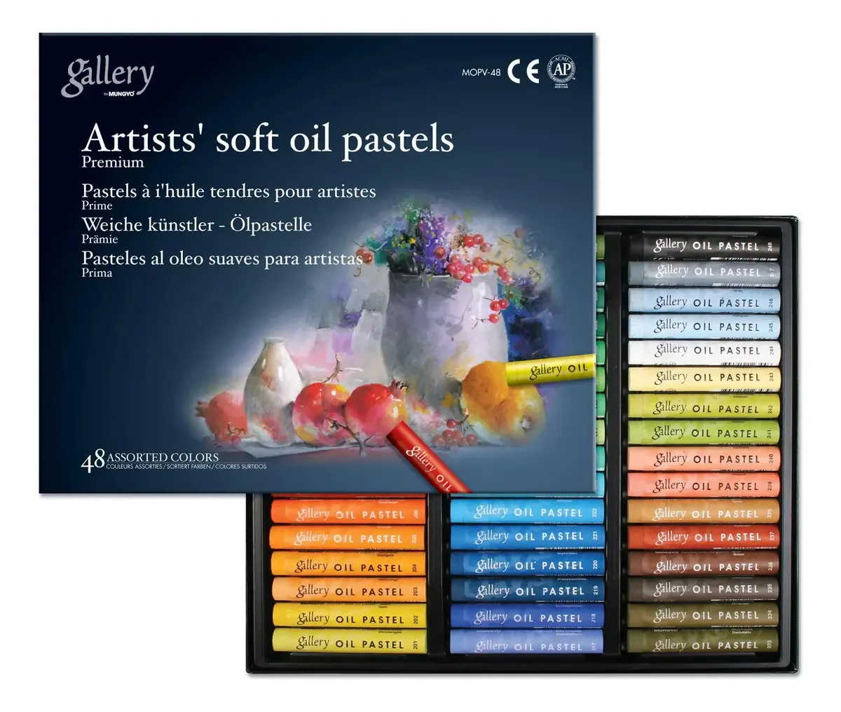 Pastéis de óleo macio da Galeria Mungyo para artistas Prof. Dark Green