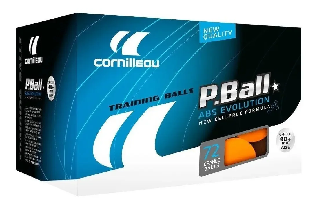 Cornilleau ITTF Evolution 1 Star - Bolas de Tênis de Mesa (plástico, 72 Unidades), Cor Laranja